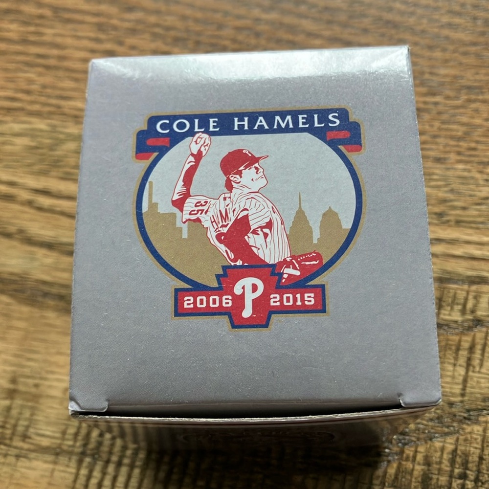 New In Box - Cole Hamels Retirement Ring